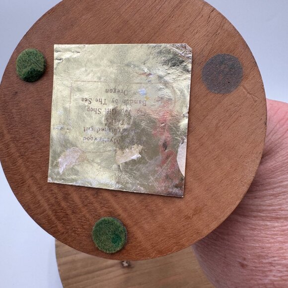 Set of 2  Oregon  Myrtle wood Candle Holders MCM decor - Picture 9 of 14